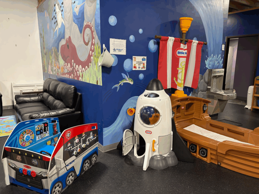 Travel Section if Recharge & Play Wellness Café 